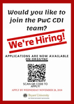 We're Hiring by PwC Center for Diversity and Inclusion