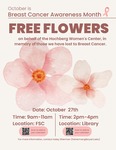Breast Cancer Awareness Month Free Flowers by Women's Center