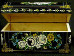Tole Painted Wooden Box (Pennsylvania Dutch)