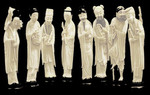 The Eight Immortals (Carved Ivory Figures)