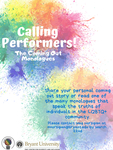 The Coming Out Monologues: Call for Performers by Pride Center