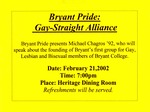 Bryant Pride: Gay-Straight Alliance by Pride Center