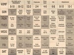 1992 Radio Schedule by WJMF Radio